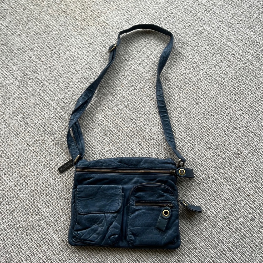 Depreche (Danish brand) blue handbag